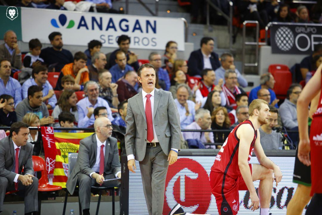 Fisac, durante un partido de esta temporada en el Príncipe Felipe