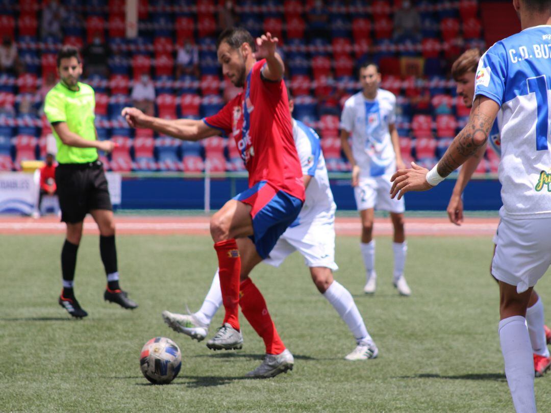 Imagen de archivo de Rosmen, el autor del gol rojillo.