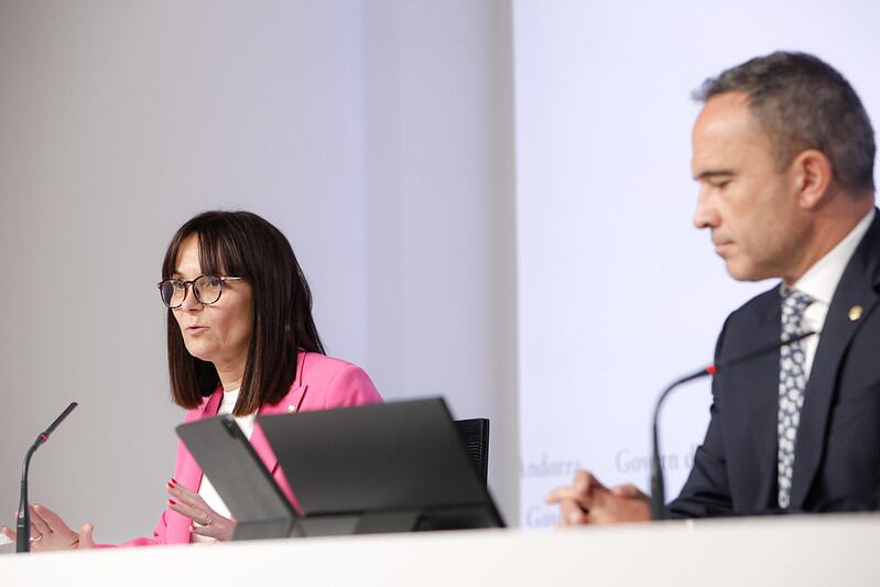 Monica Bonell i Alain Cabanes durant l'acte d'aquest migdia