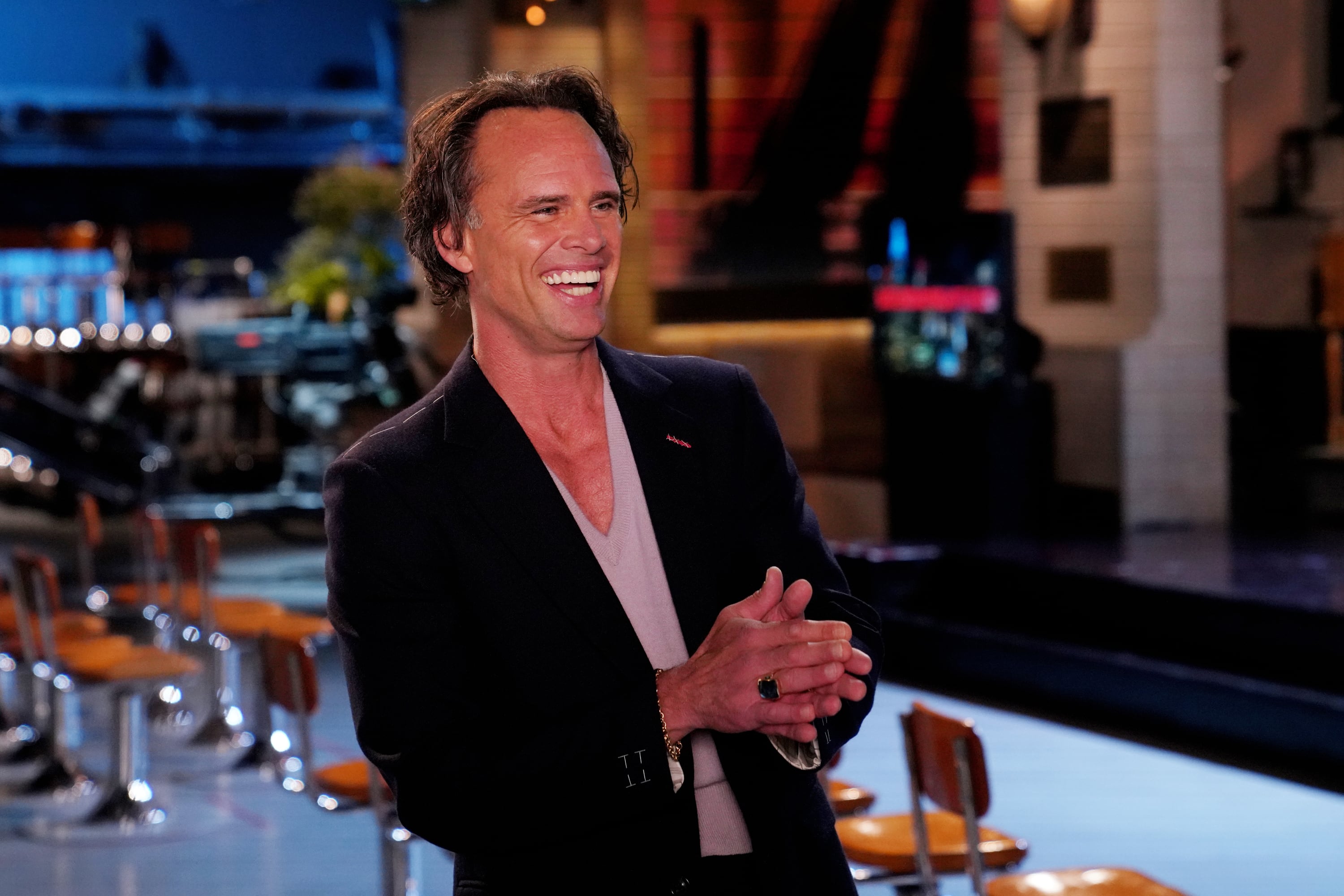 El presentador Walton Goggins durante la grabación de los anuncios promocionales en el Estudio 8H el martes 6 de mayo de 2025