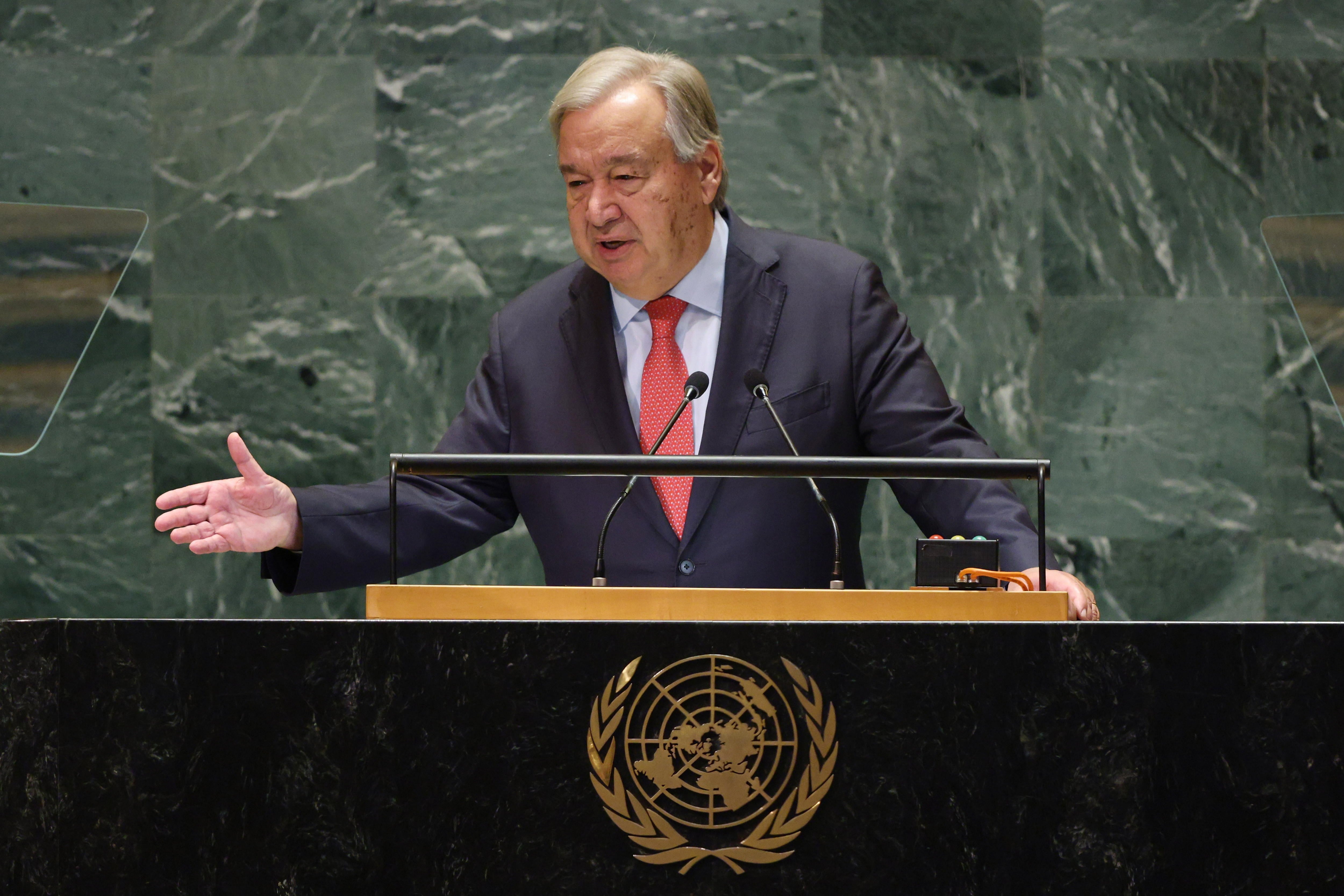 El secretario general de la ONU, António Guterres, en una foto de archivo