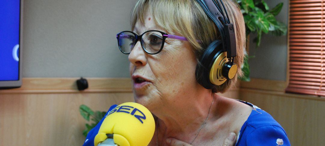 Elisa Blanco, Tertulia de periodistas SER Madrid Oeste, imagen de archivo