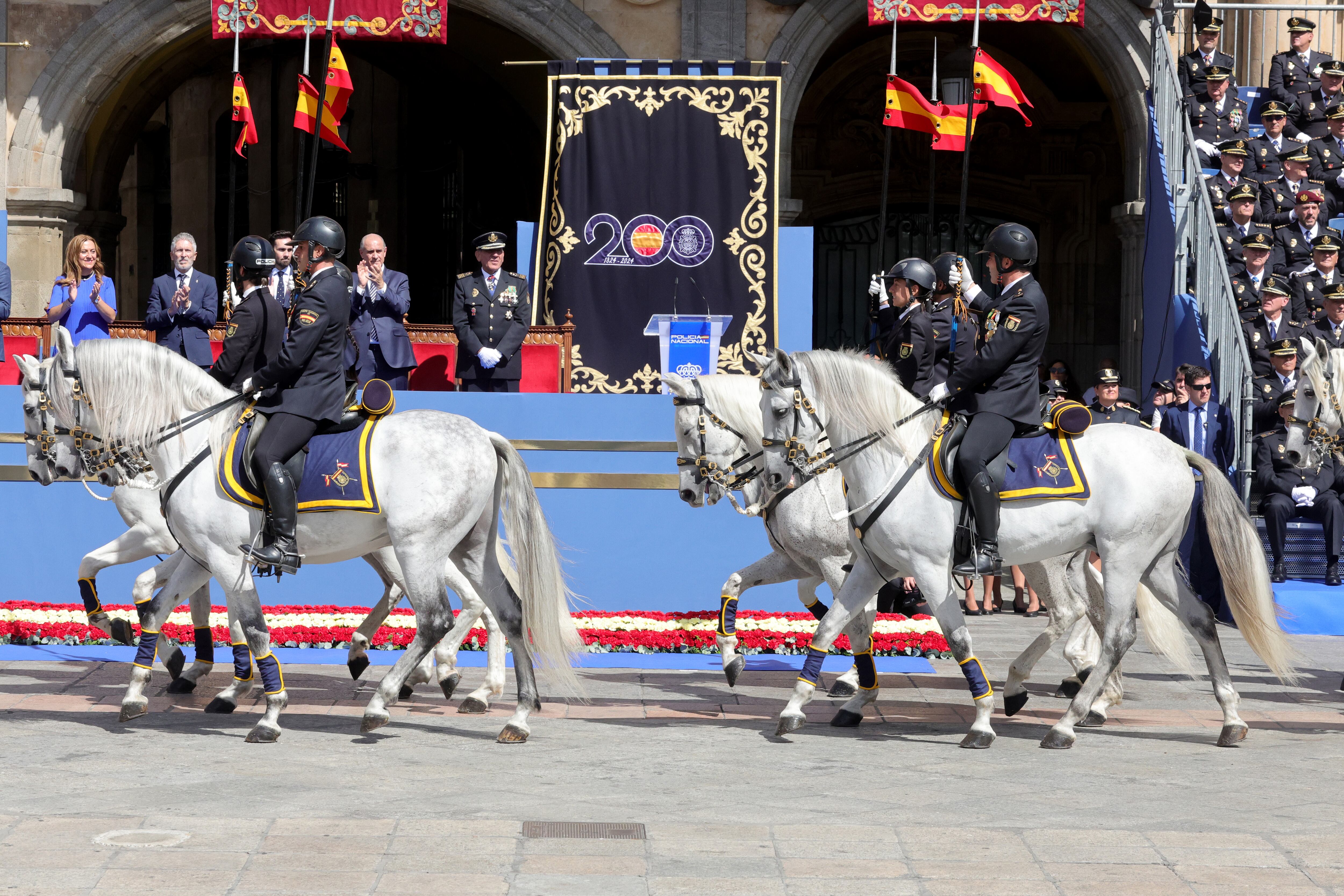 SALAMANCA, 20/09/2023.- Solemne acto central del Día de la Policía, que este miércoles acoge Salamanca en su plaza Mayor. EFE/ JM García
