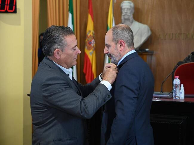 Toma de posesión de Antonio Barrios como concejal en Linares.