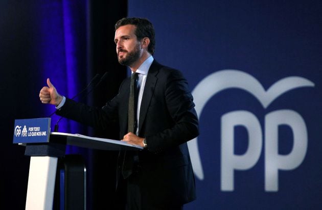 El candidato del Partido Popular a la presidencia del Gobierno, Pablo Casado