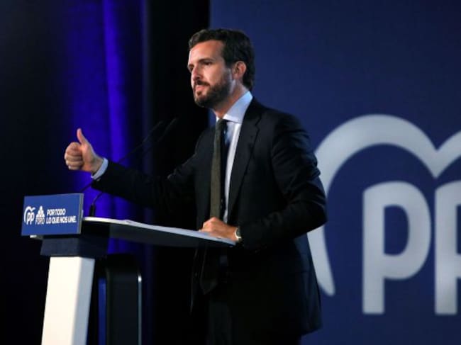 El candidato del Partido Popular a la presidencia del Gobierno, Pablo Casado