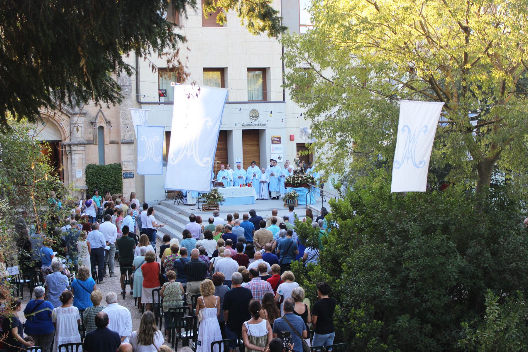 Imagen del acto de la festividad de la Patrona que tuvo lugar el año pasado en la Font Roja