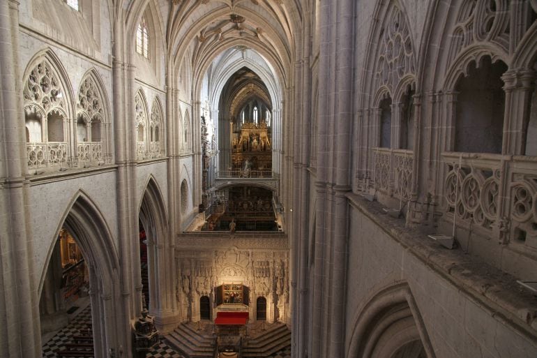 Trascoro y nave central de la catedral de Palencia