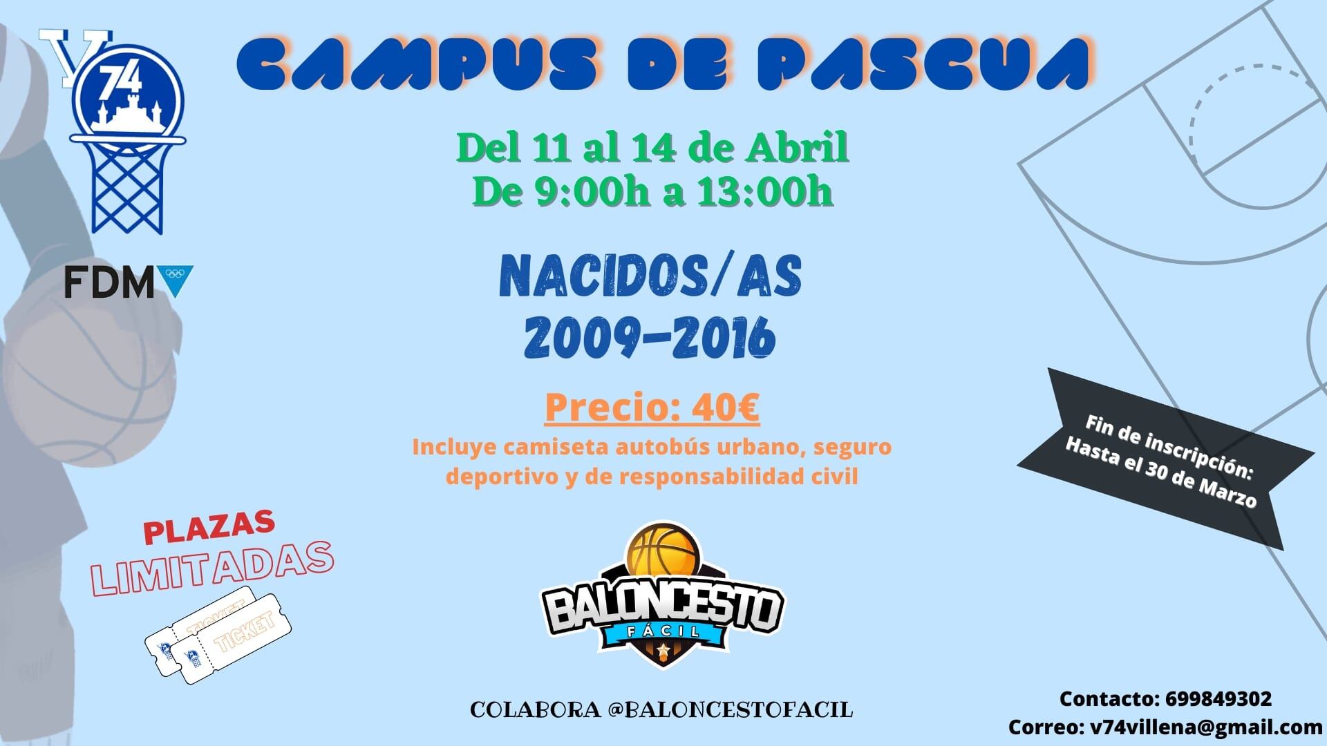 Cartel del campus de pascua