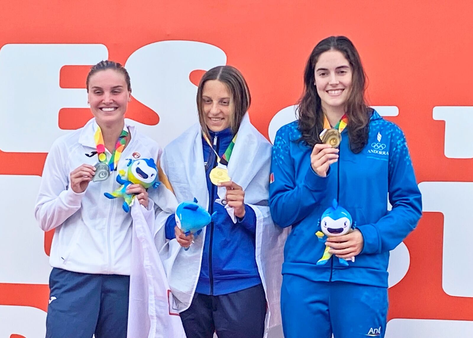 Nàdia Tudó amb la medalla de bronze aconseguida en la jornada d'avui als Jocs dels Petits Estats de Malta 2023.