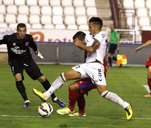 Jorge Díaz, con la camiseta del Albacete
