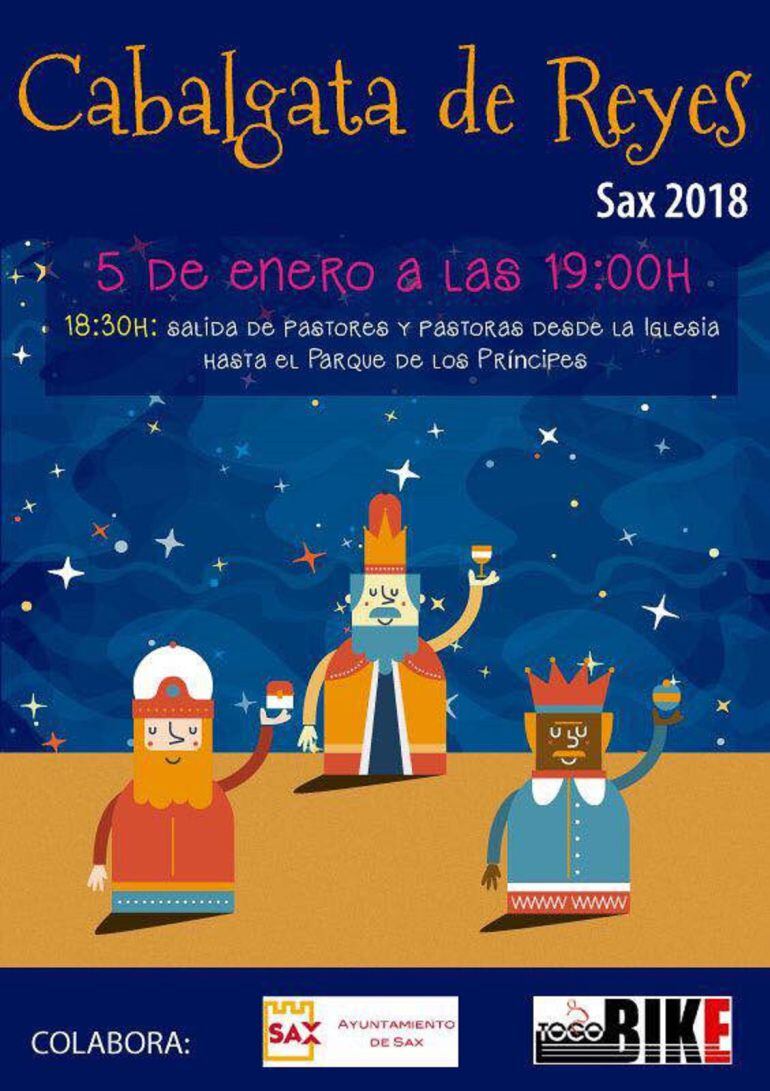 Cartel de la Cabalgata de Sax