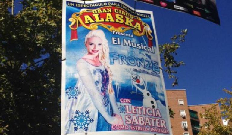 Los carteles del musical &#039;Fronzen&#039;, a cargo del Gran Circo Alaska, ya pueden verse en distintos puntos de la ciudad