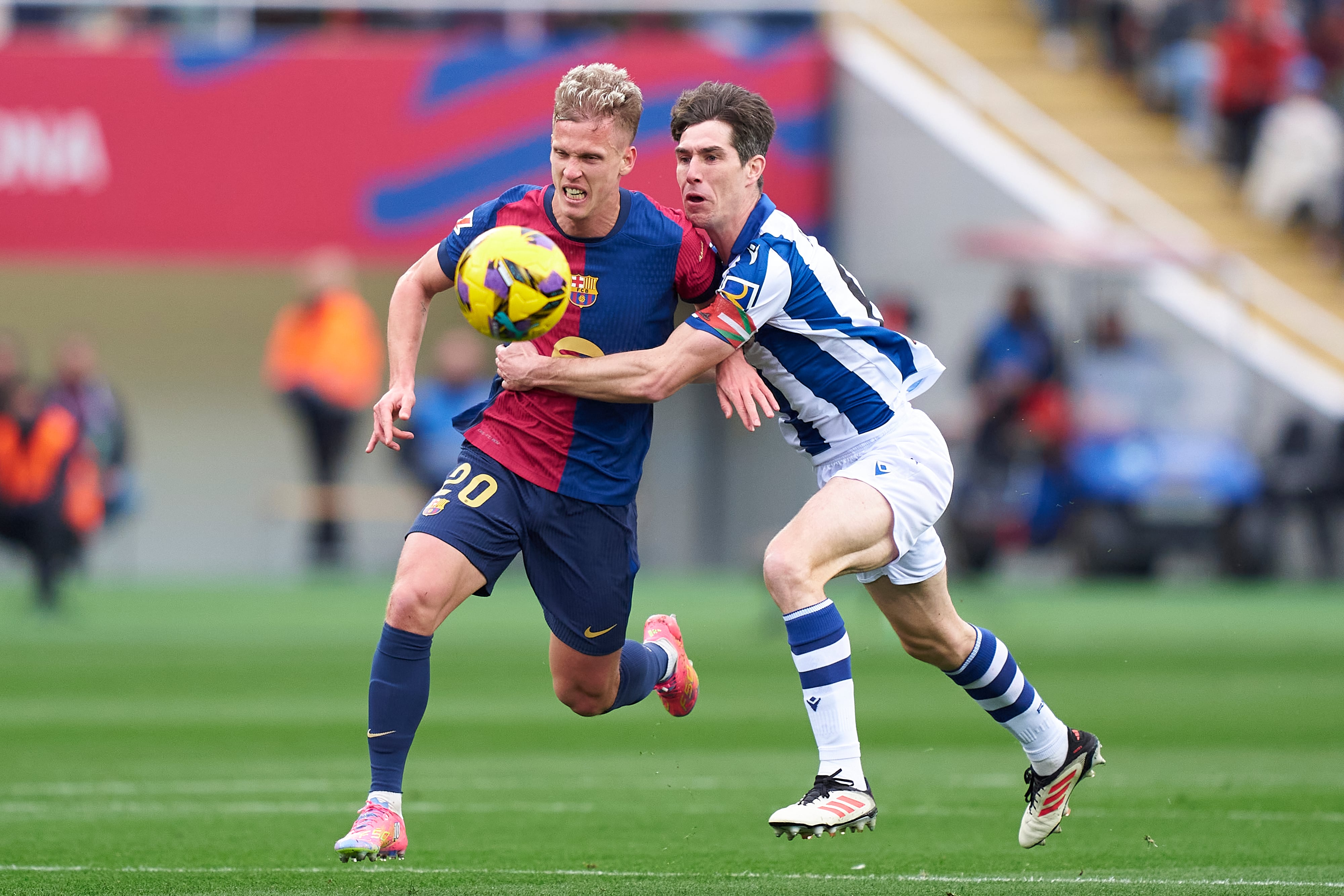 La acción entre Elustondo y Dani Olmo