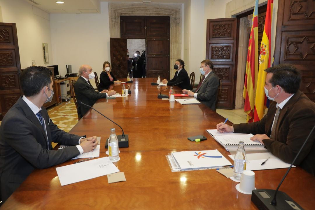 Reunión de la patronal HOSBEC con Ximo Puig y Francesc Colomer