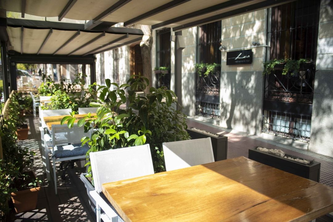 La terraza del restaurante Lúa.