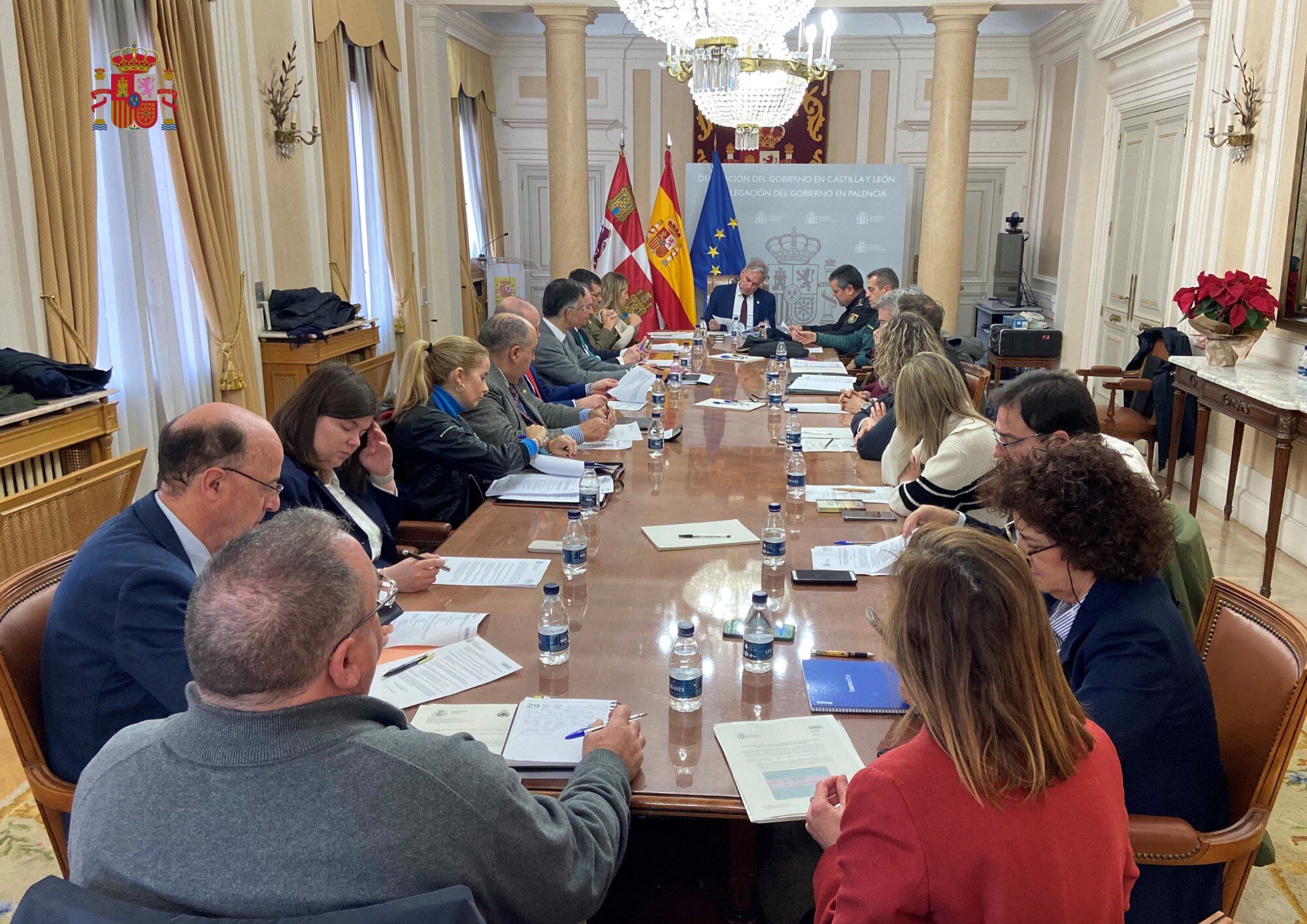 Comisión de asistencia al Subdelegado del Gobierno en Palencia