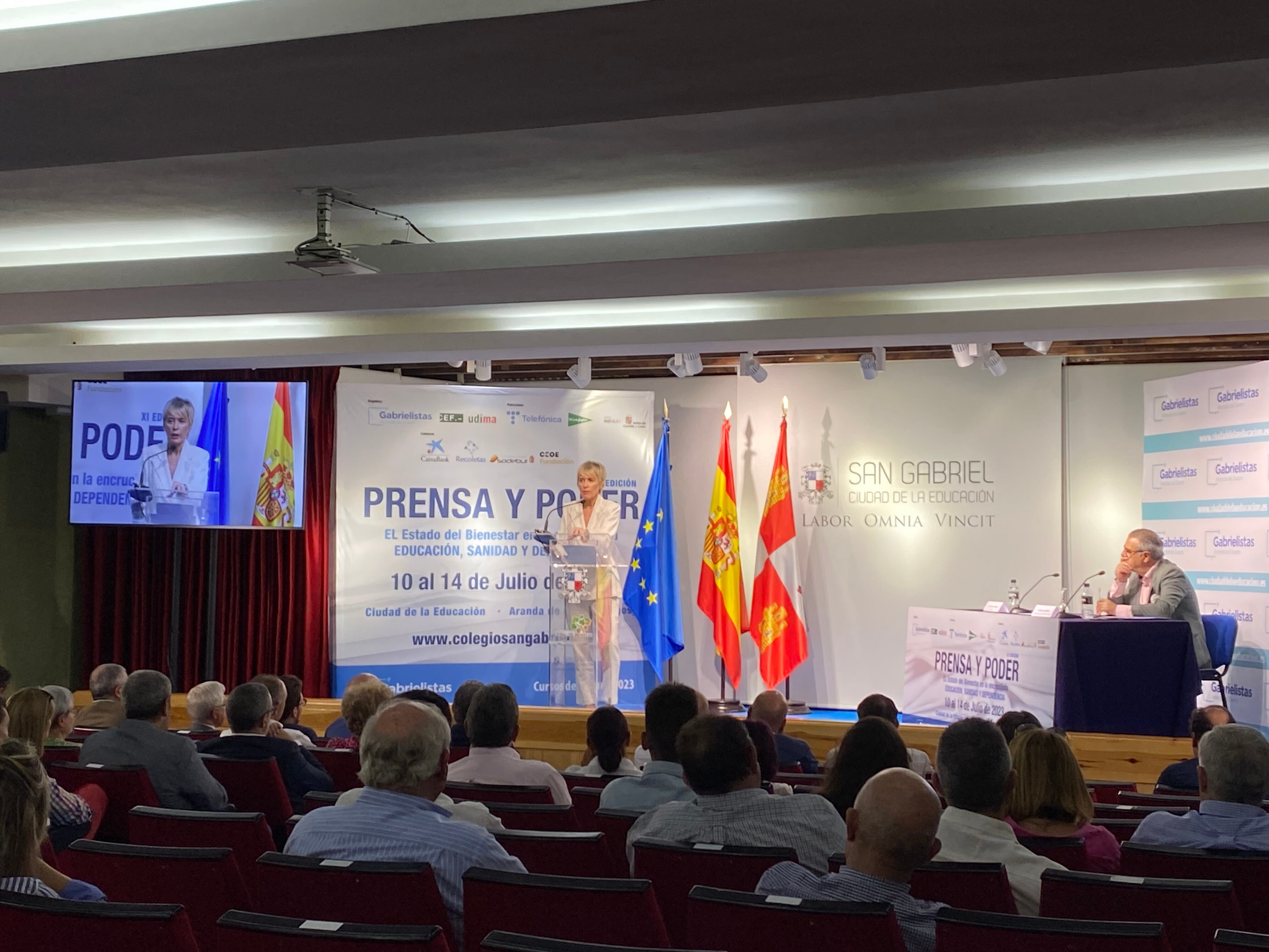 Arigas, en su ponencia