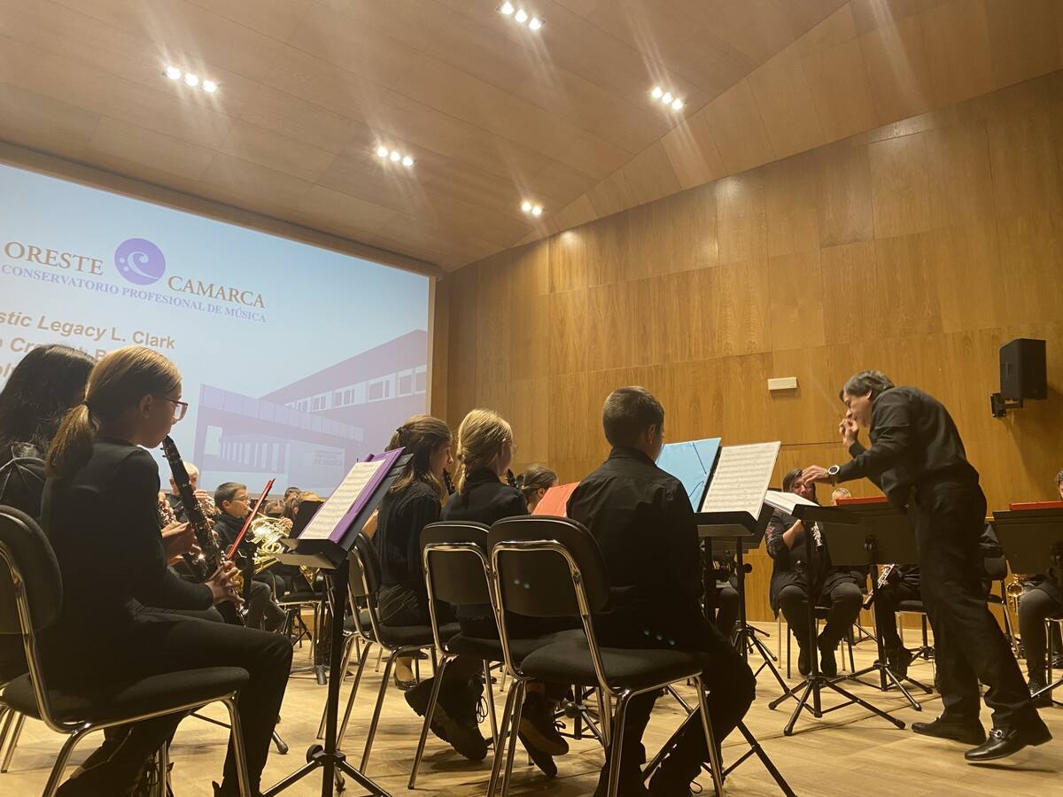 Unos 400 alumnos realizan un concierto conjunto en el Conservatorio de Música de Soria