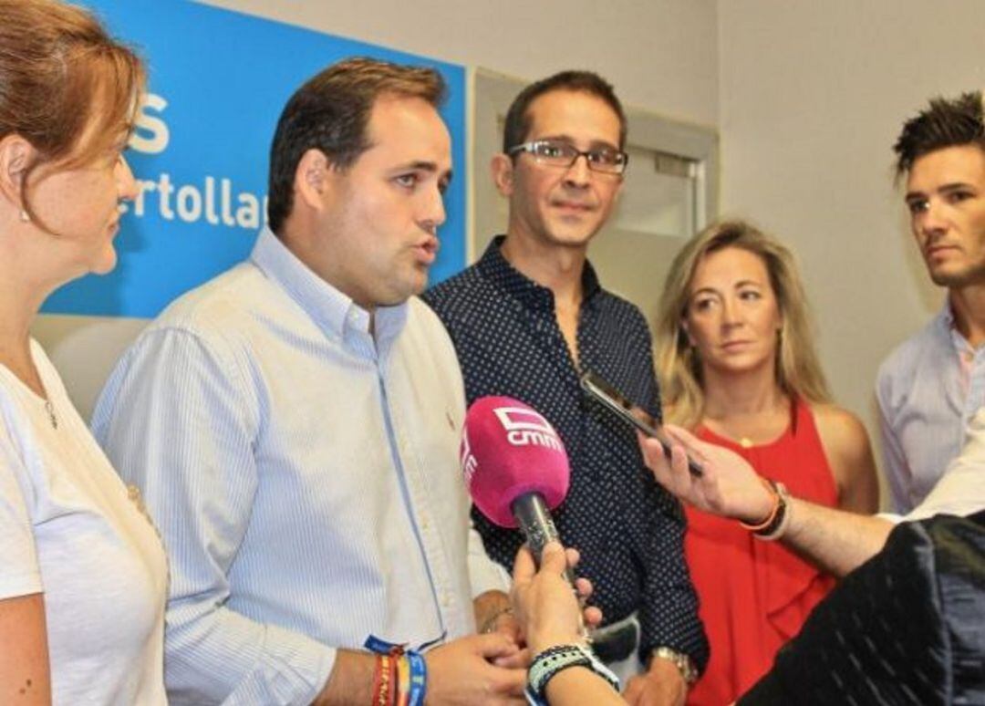 Francisco Núñez, en la sede del PP en Puertollano