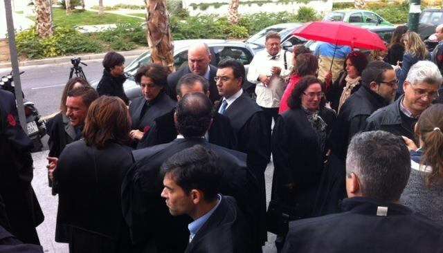 Concentración de abogados malagueños