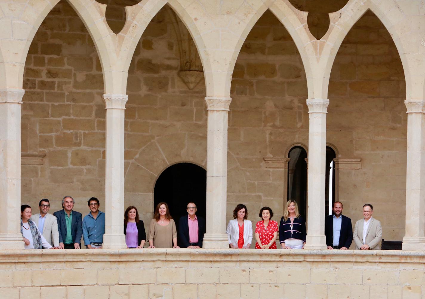 La presidenta del Govern, Francina Armengol, y los consellers y conselleras se han reunido este jueves en el Castell de Bellver para hacer balance. CAIB