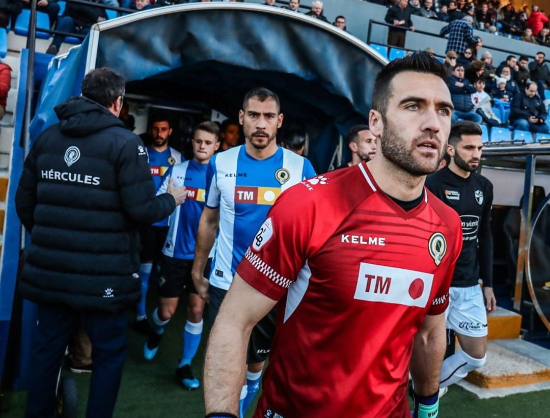 Ismael Falcón, portero del Hércules CF