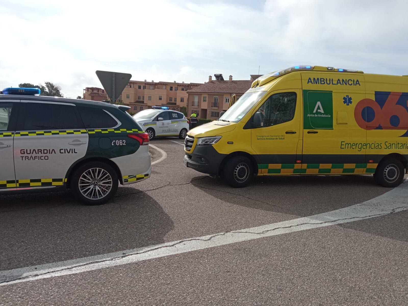 Accidente mortal en la antigua N-IV en Alcolea. Foto: 061 Córdoba.