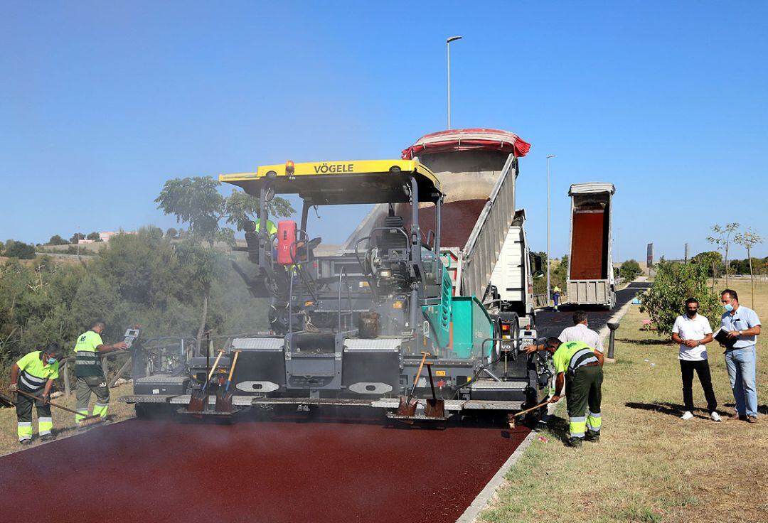 Trabajos en la Laguna de Torrox