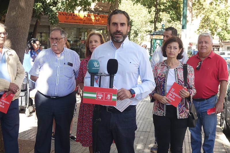 El secretario general del PSOE de Málaga, Dani Pérez