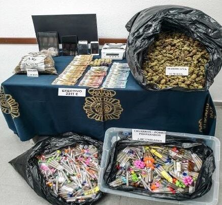 Droga incautada por la Policía Nacional en Marbella