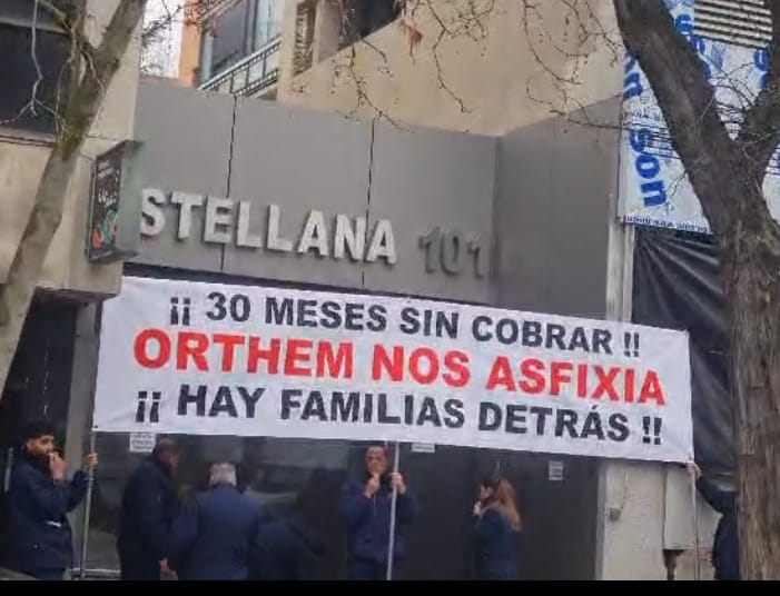 Protesta de trabajadores de Marfiluz en Madrid
