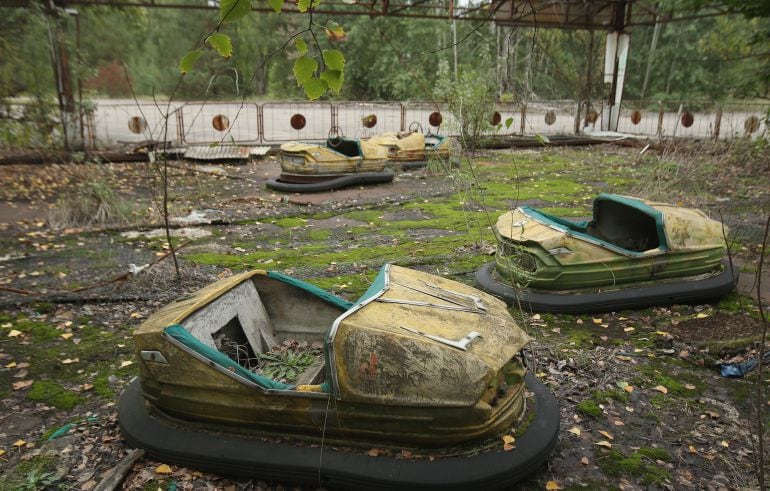 La ciudad fantasma de Pripyat, abandonada después del desastre nuclear. 