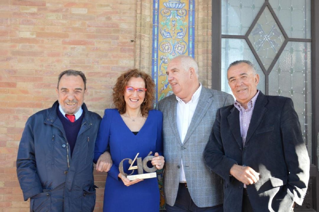 De izquierda a derecha: Eduardo Saborido, Nuria López, Francisco Carbonero y Julio Ruiz.