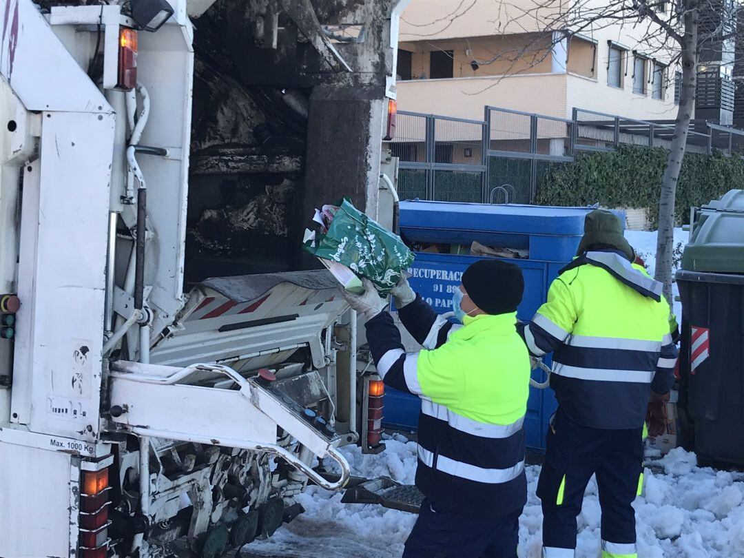 Recogida de basuras en Móstoles