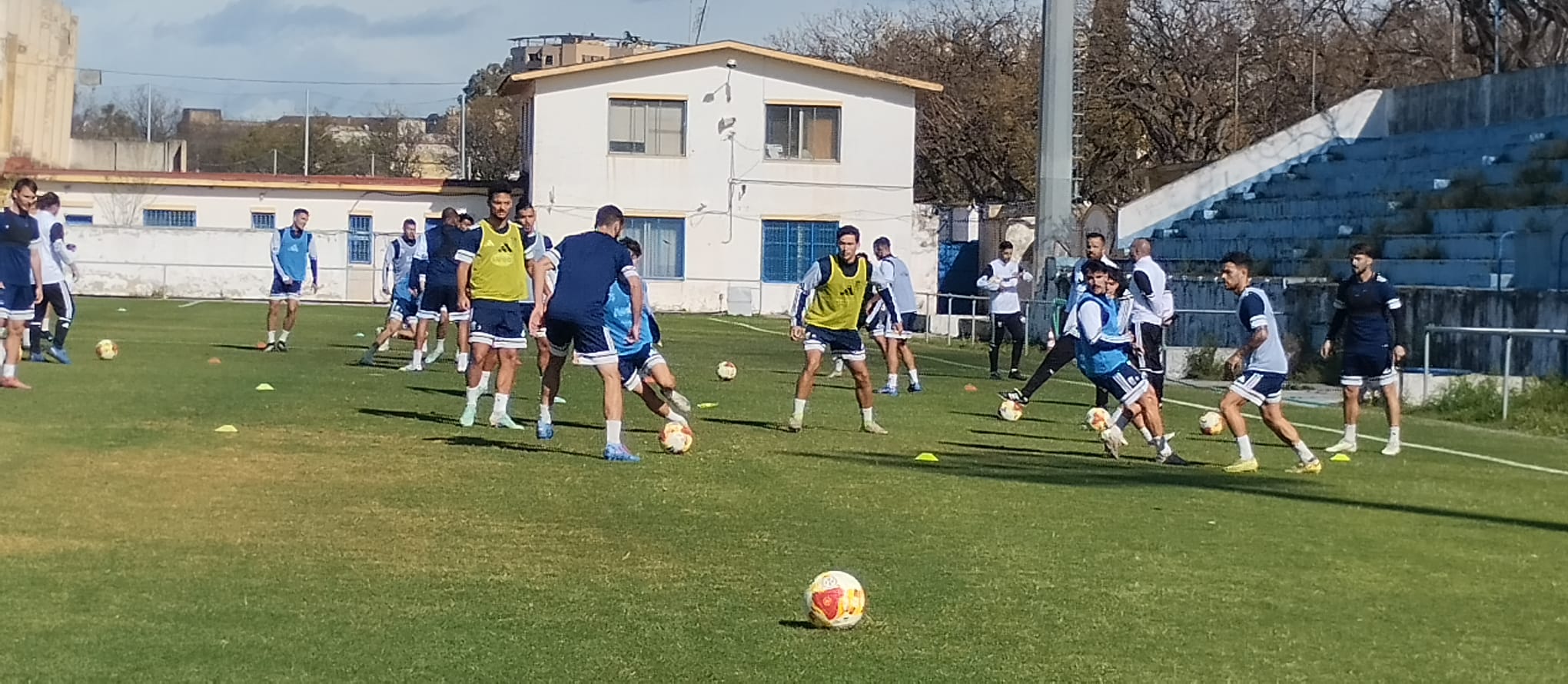 Entrenamiento Xerez CD en el Pedro Garrido