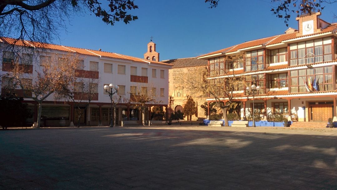 Imagen de archivo de la plaza de Castellar de Santiago (Ciudad Real)