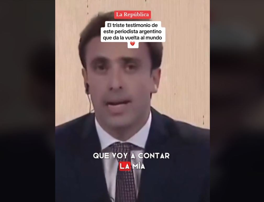 Un periodista argentino denuncia en pleno directo los abusos sexuales que ha recibido desde pequeño por parte de su familia.