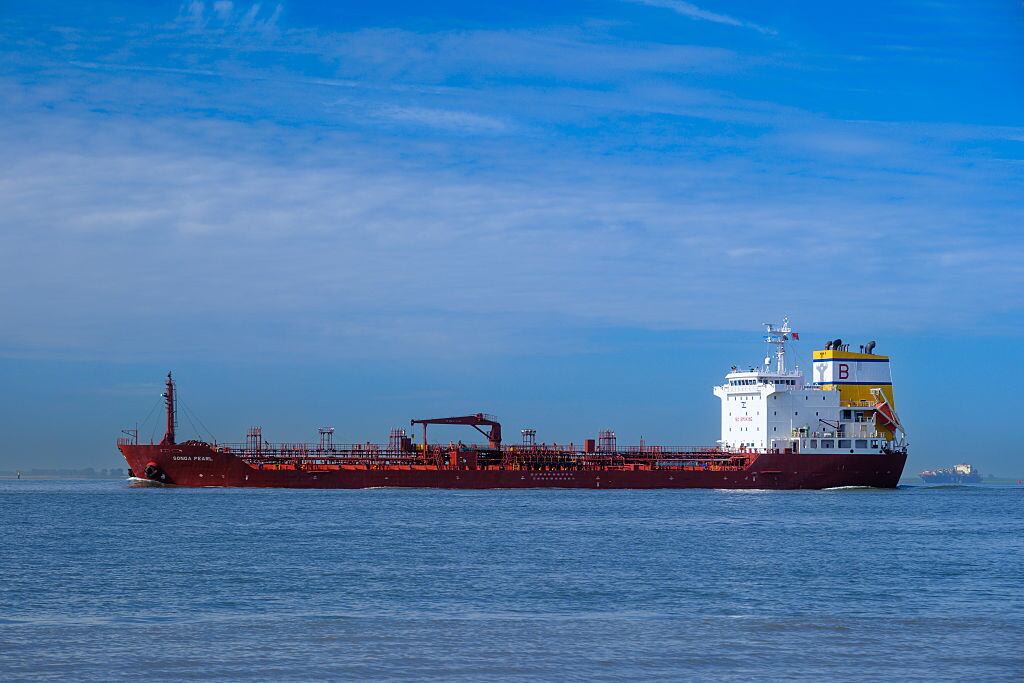 Un petrolero el 27 de abril de 2026 en Rilland, Países Bajos.