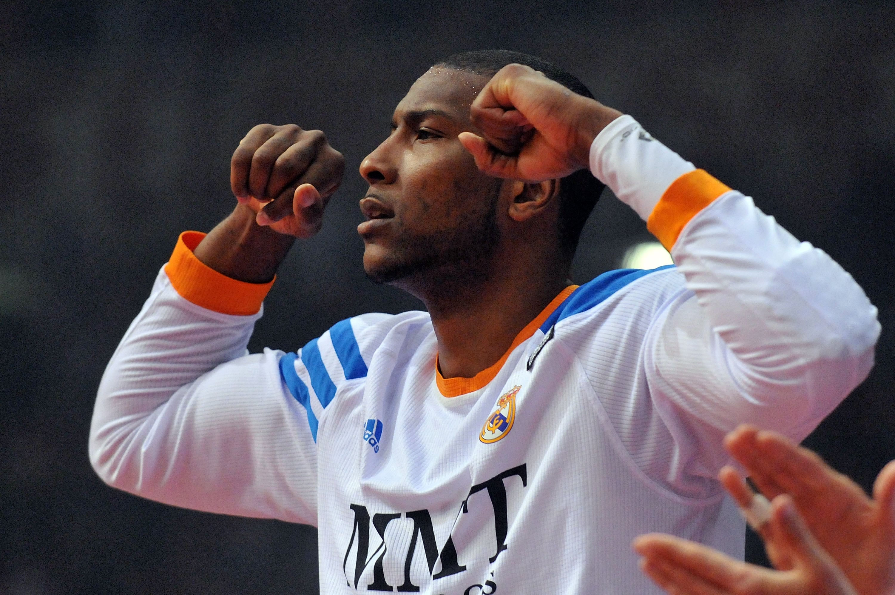 Marcus Slaughter, durante un partido con el Real Madrid en 2014