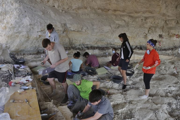 Excavaciones paleontologícas en Orce (Granada) este verano, en el yacimiento de Barranco León