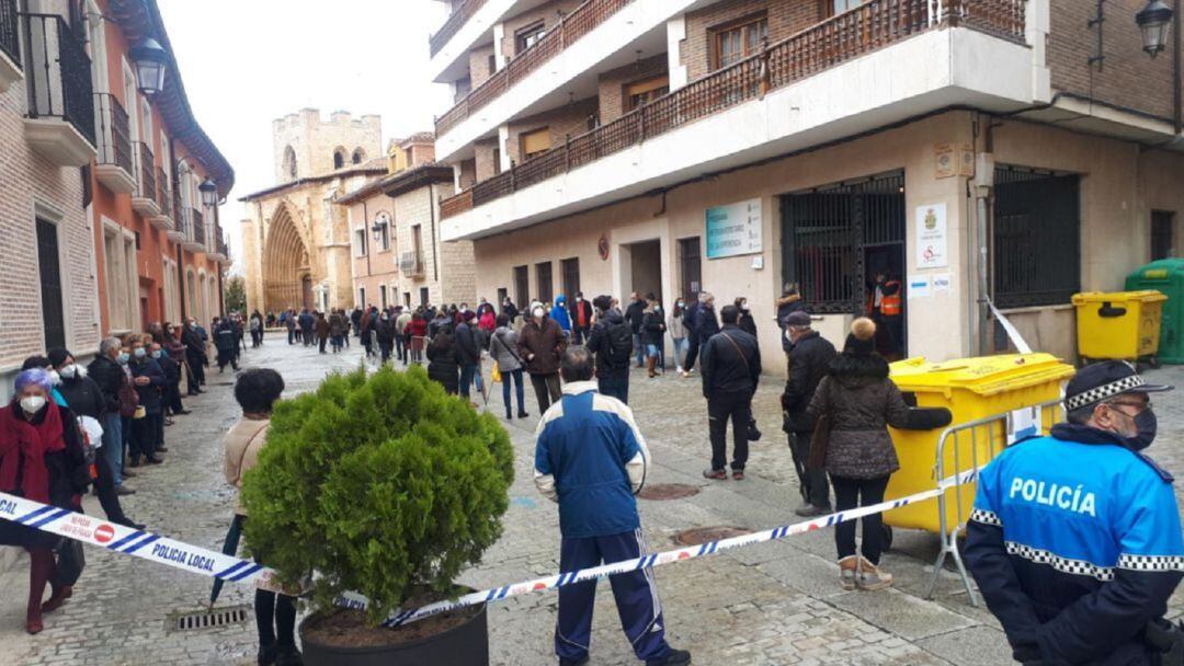 Cribado masivo en Aranda, hace unos meses