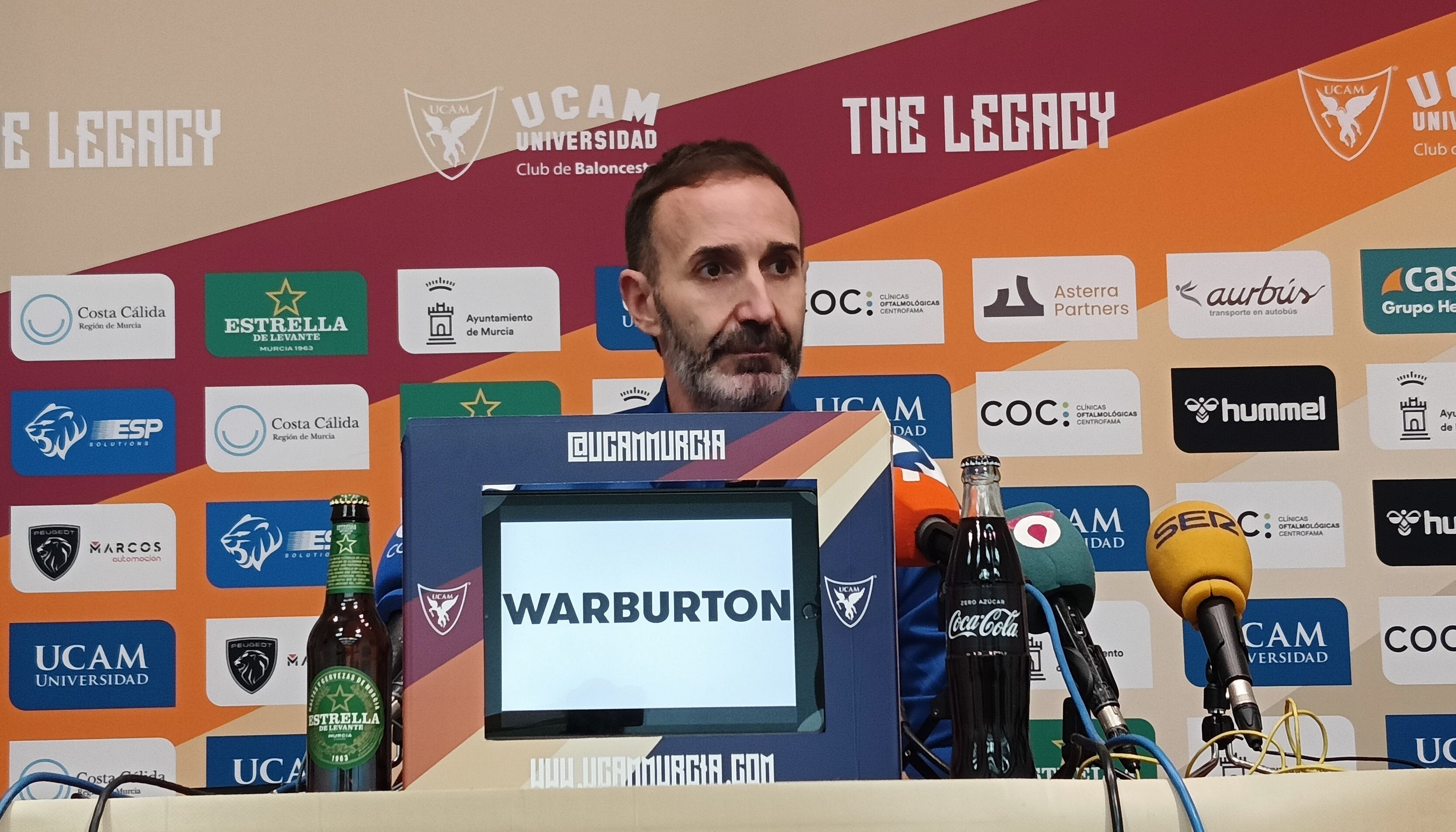 Sito Alonso en la previa contra Valencia Basket