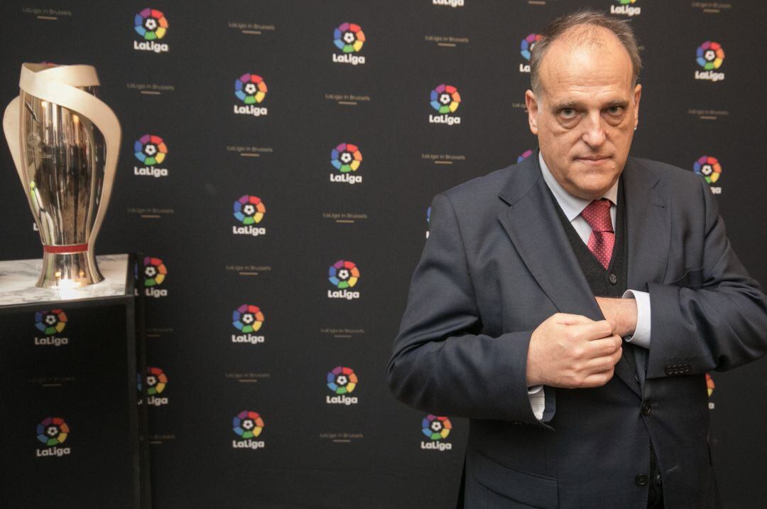 El presidente de LaLiga Javier Tebas.