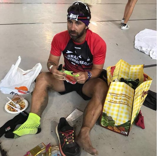 Miguel Ángel López, en plena recuperación tras participar en anteriores ediciones del Gran Trail del Aneto-Posets