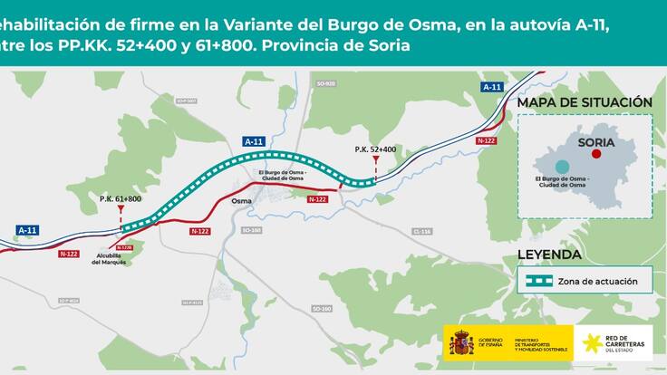 Miguel Latorre, subdelegado del Gobierno en Soria. Se están mejorando las autovías en Soria