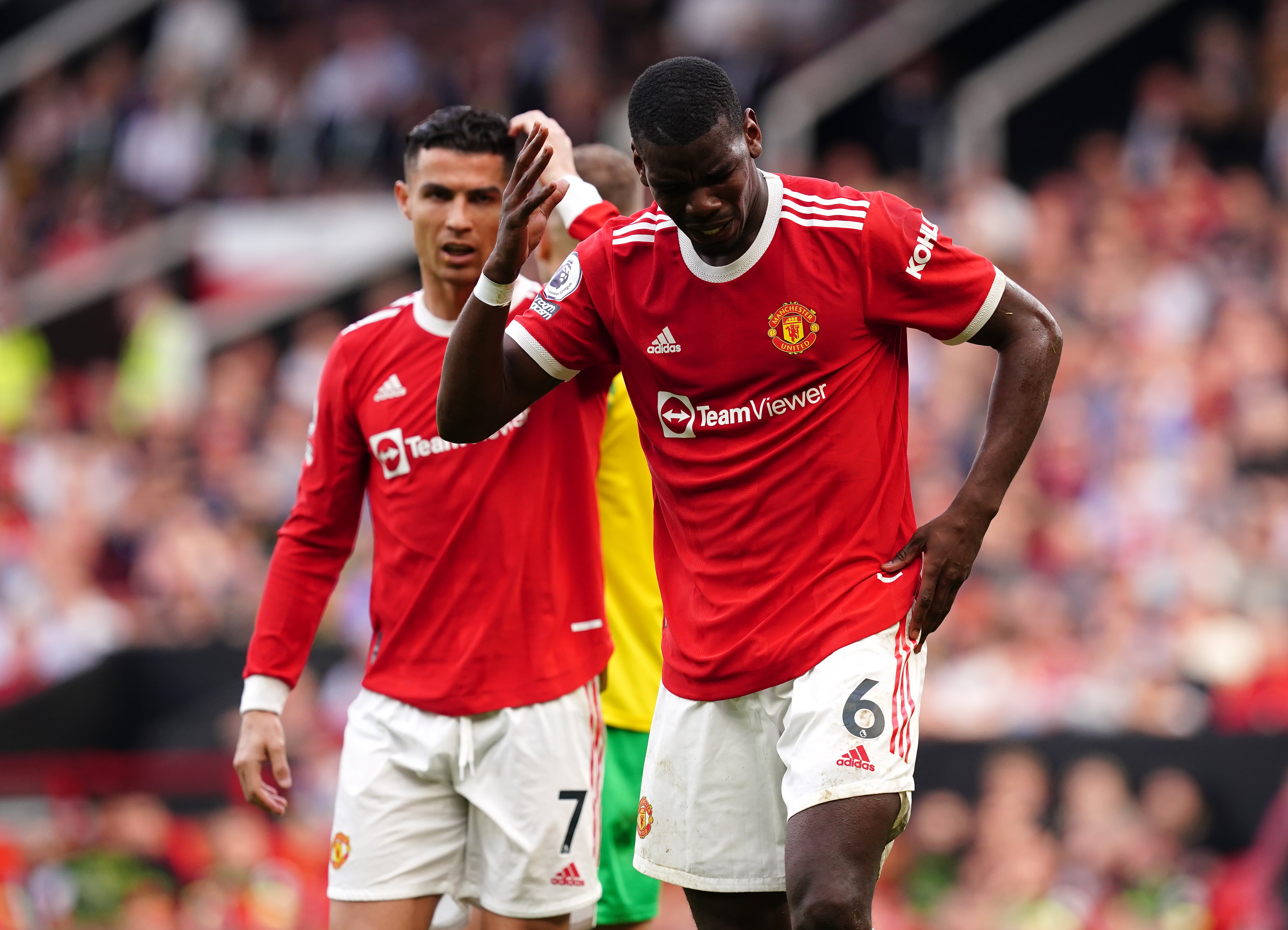 Pogba, durante un partido con el Manchester United, el pasado 16 de abril.