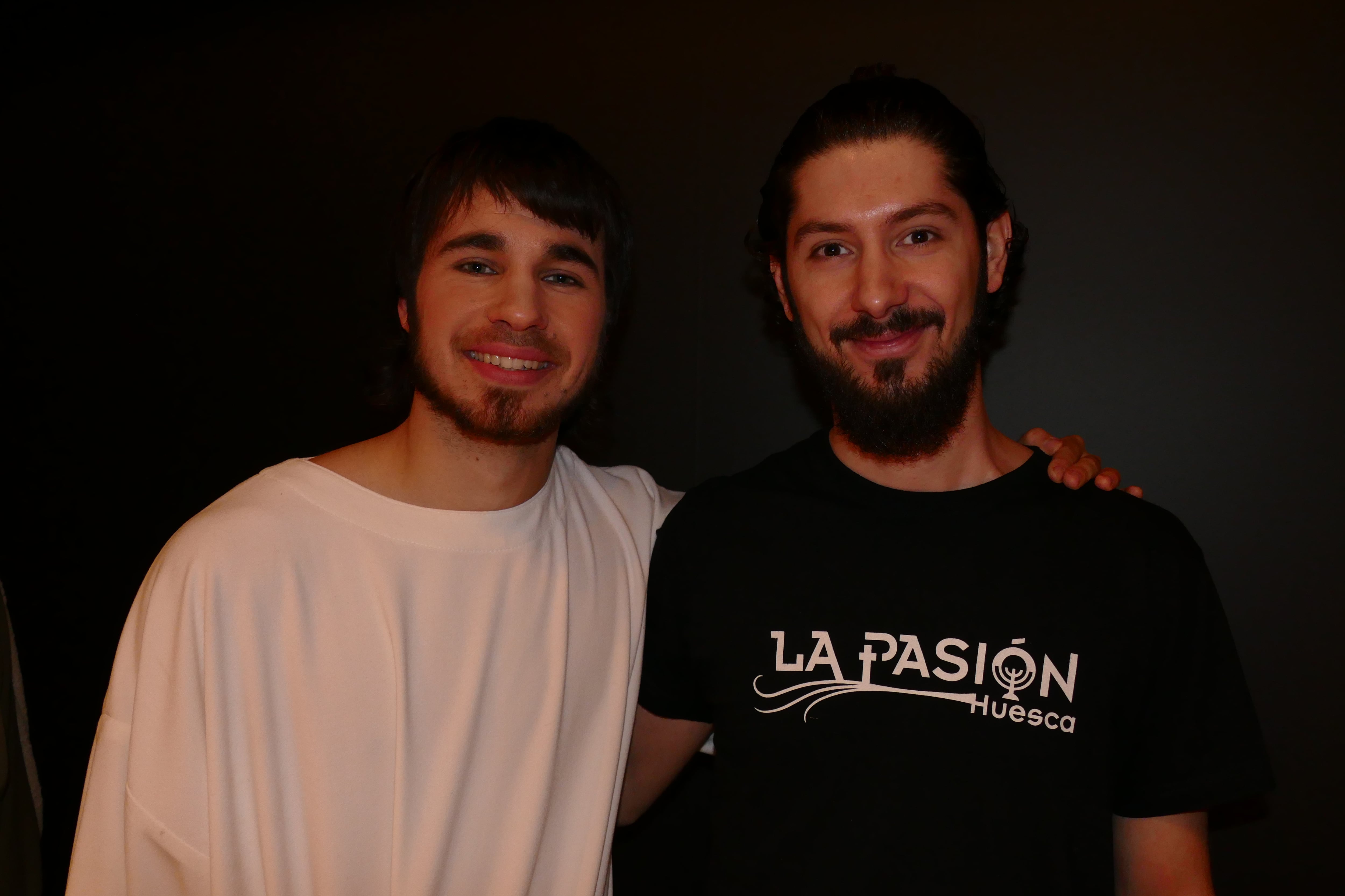 Pablo Baltasar y Jorge Cored, los dos actores que interpretan a Jesús