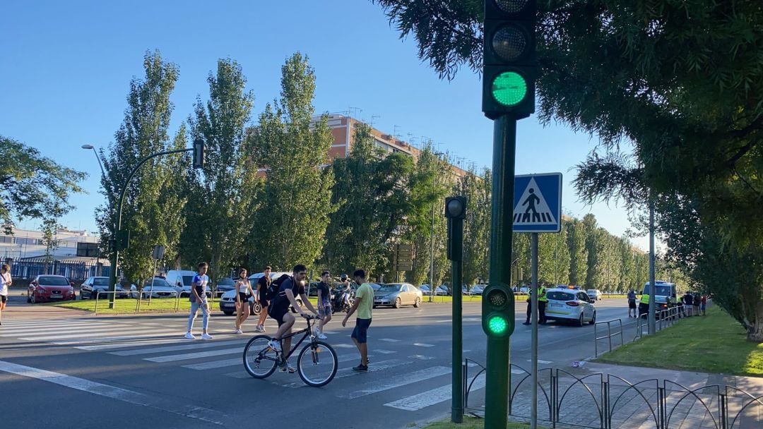 Paso de Peatones de la Avenida Carlos III donde se produjo el accidente 