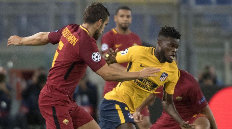 Thomas Partey, en el partido ante la Roma